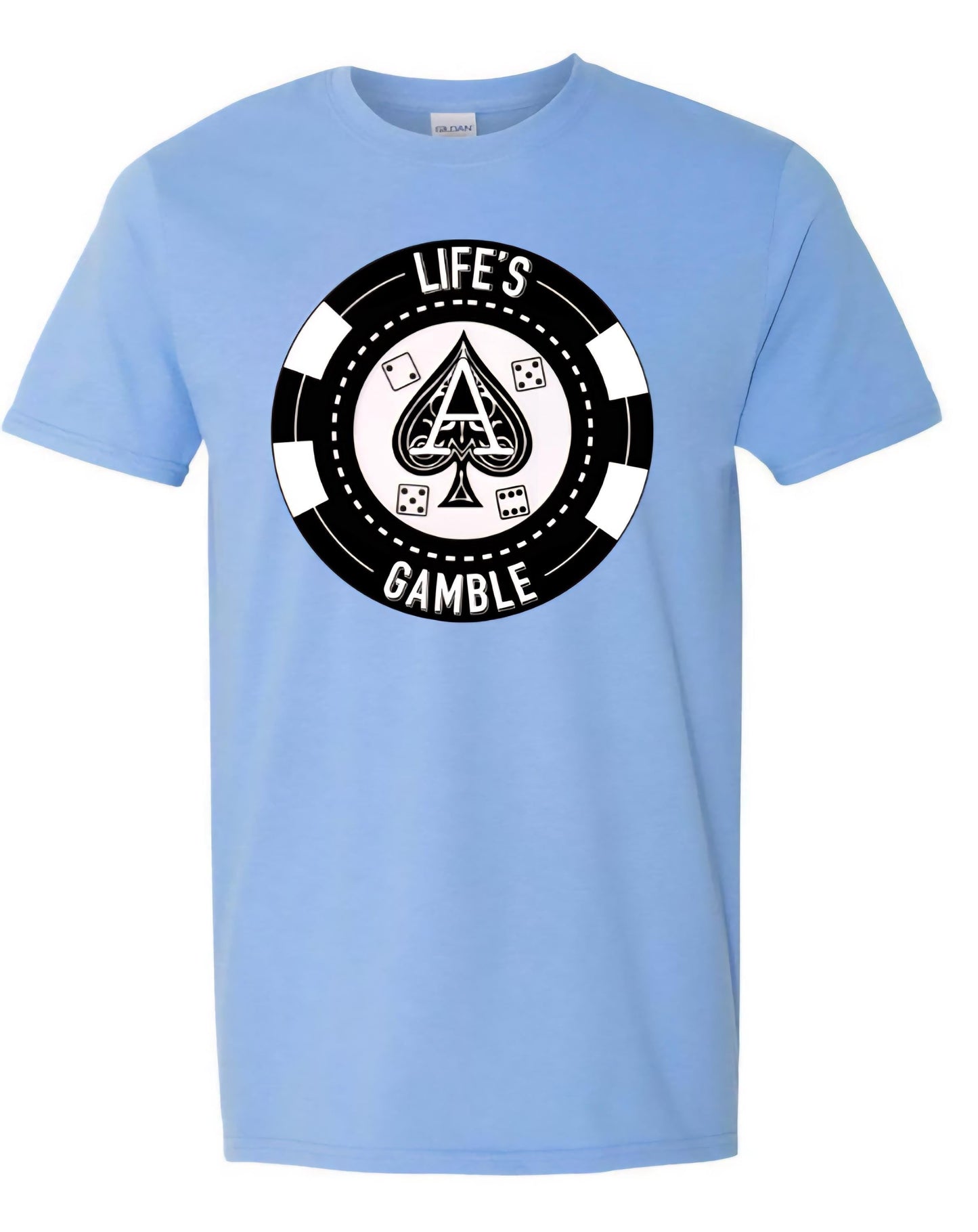 Life’s A Gamble T-Shirt – Vintage Casino Graphic Tee, Poker Inspired Shirt, Retro Dice & Cards Design, Gambling Gift Ju-Nel Fashion Boutique