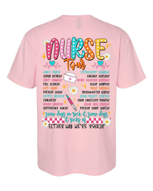 Nurse Tour Graphic T-Shirt – Pink Edition Ju-Nel Fashion Boutique
