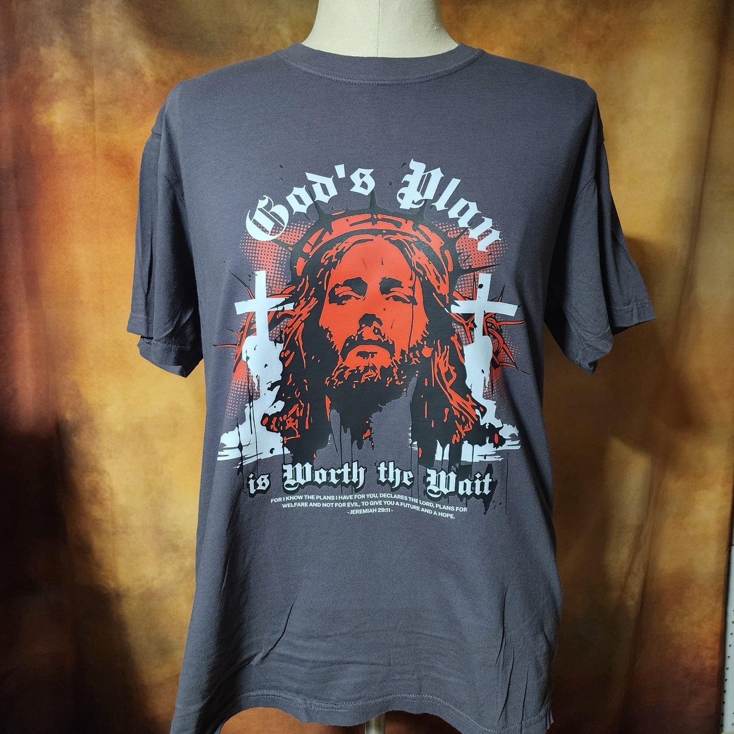 God's Plan is Worth the Wait Christian Graphic T-Shirt Ju-Nel Fashion Boutique