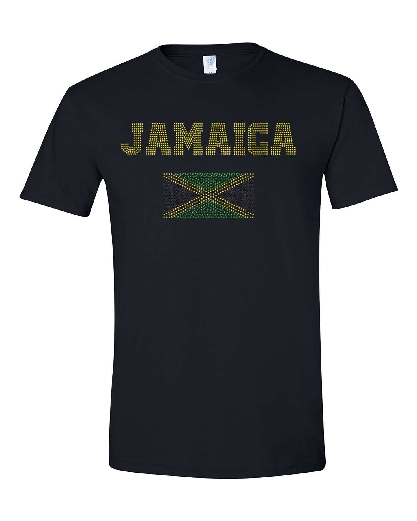 Jamaica Flag Rhinestone T-Shirt Ju-Nel Fashion Boutique