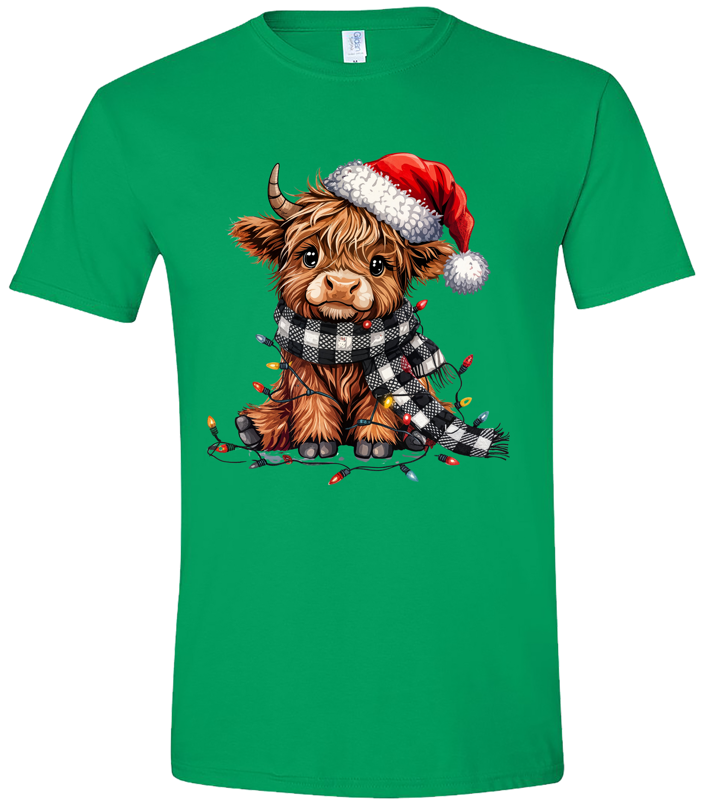 Cozy Christmas Highland Cow T-Shirt – Holiday Graphic Tee Ju-Nel Fashion Boutique