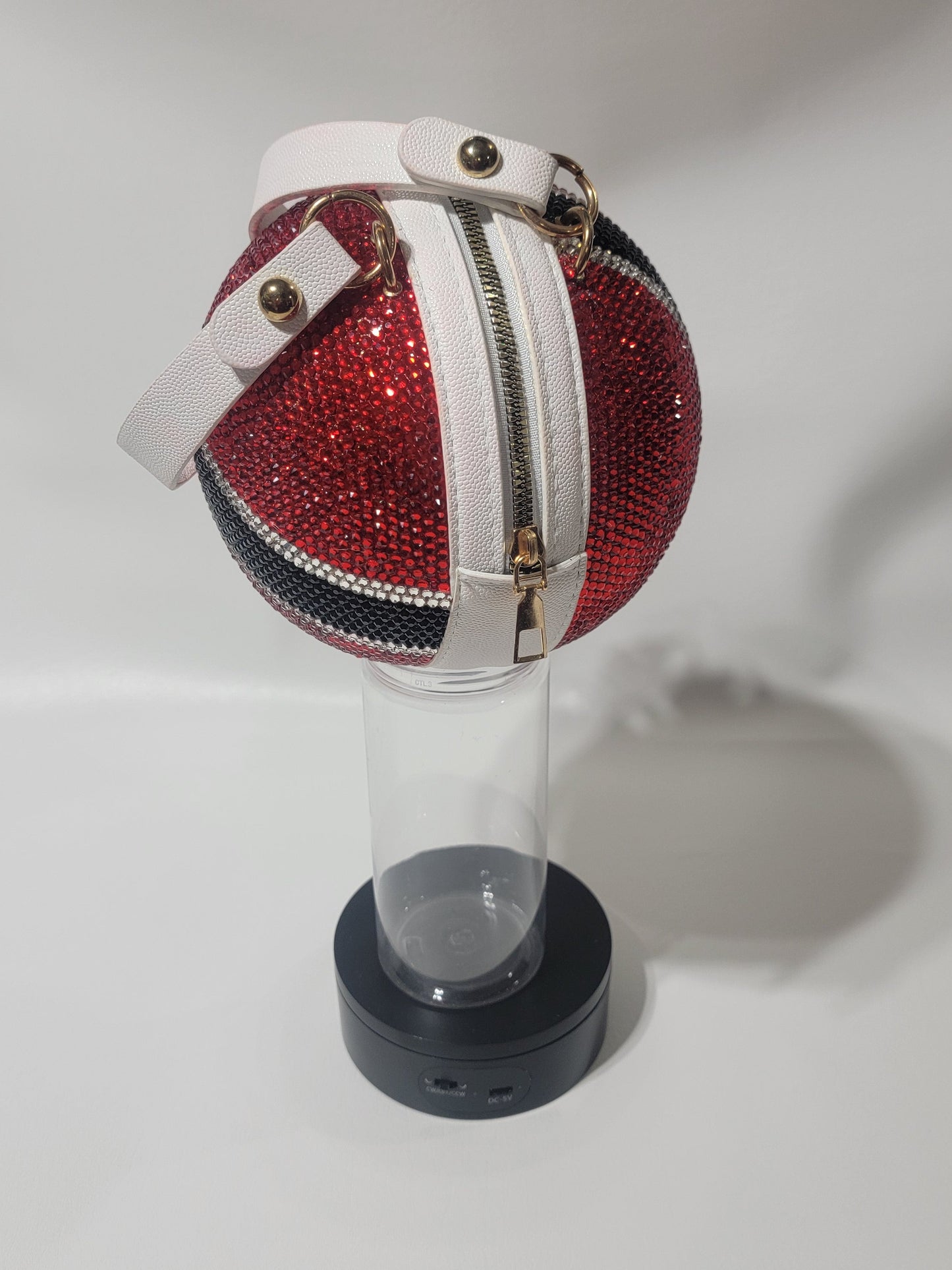 Handcrafted Trinidad Flag CrossBody Rhinestone Purse
