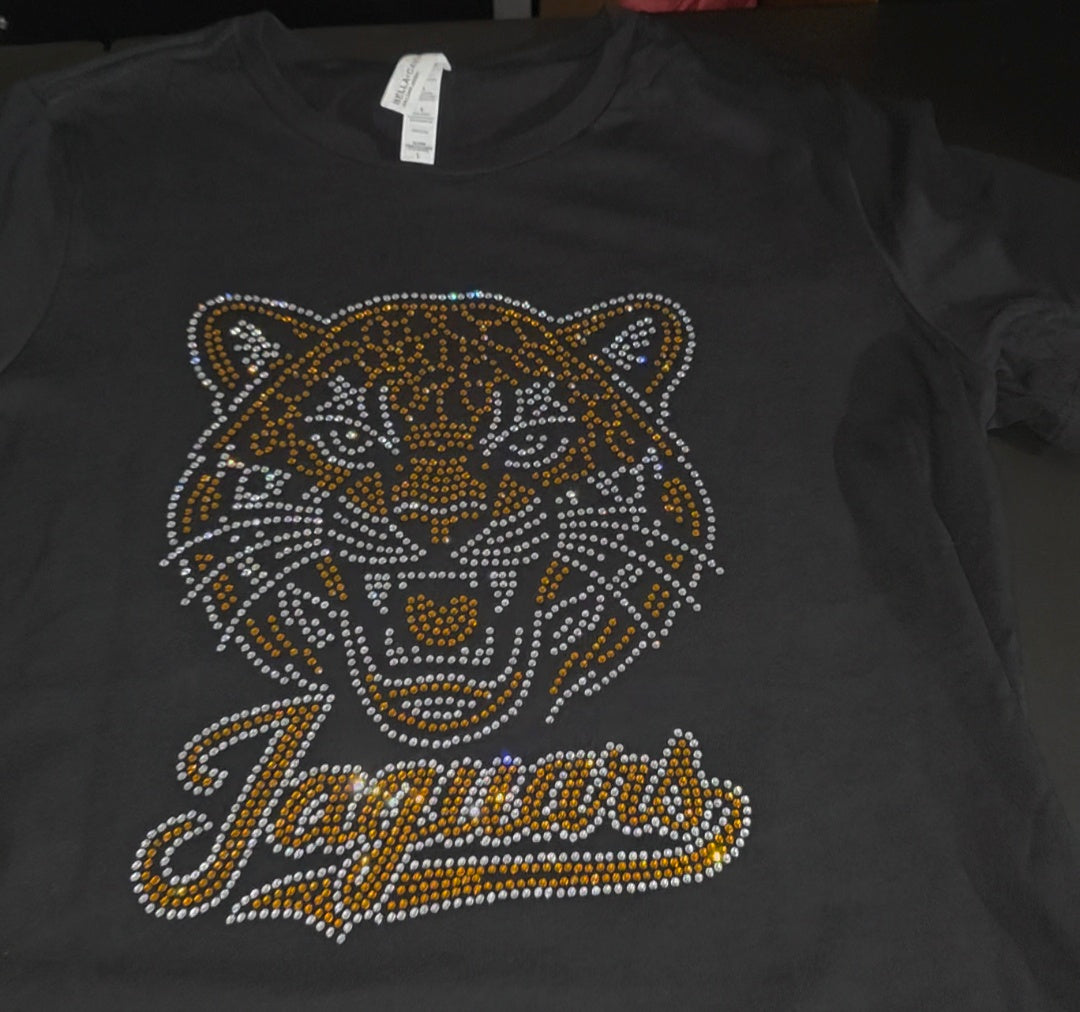 Jaguars Rhinestone Ladies Cut t-shirt