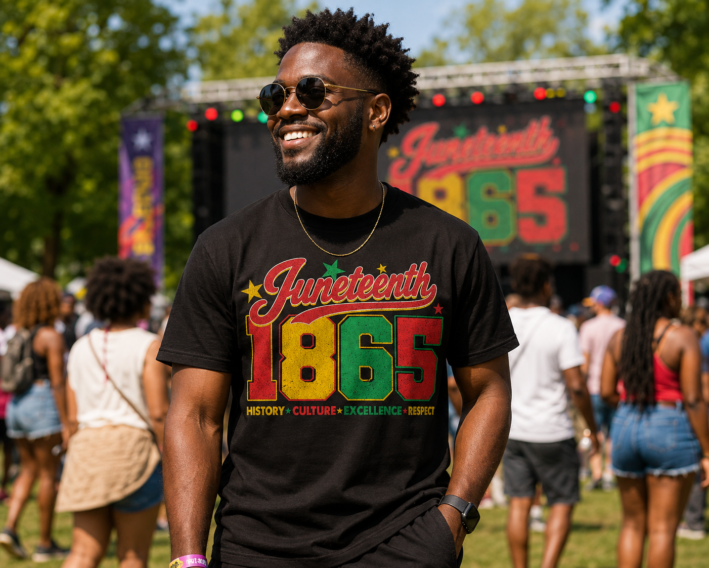 Juneteenth 1865 Graphic T-Shirt