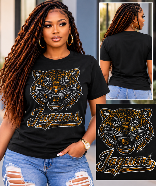 Jaguars Rhinestone Ladies Cut t-shirt