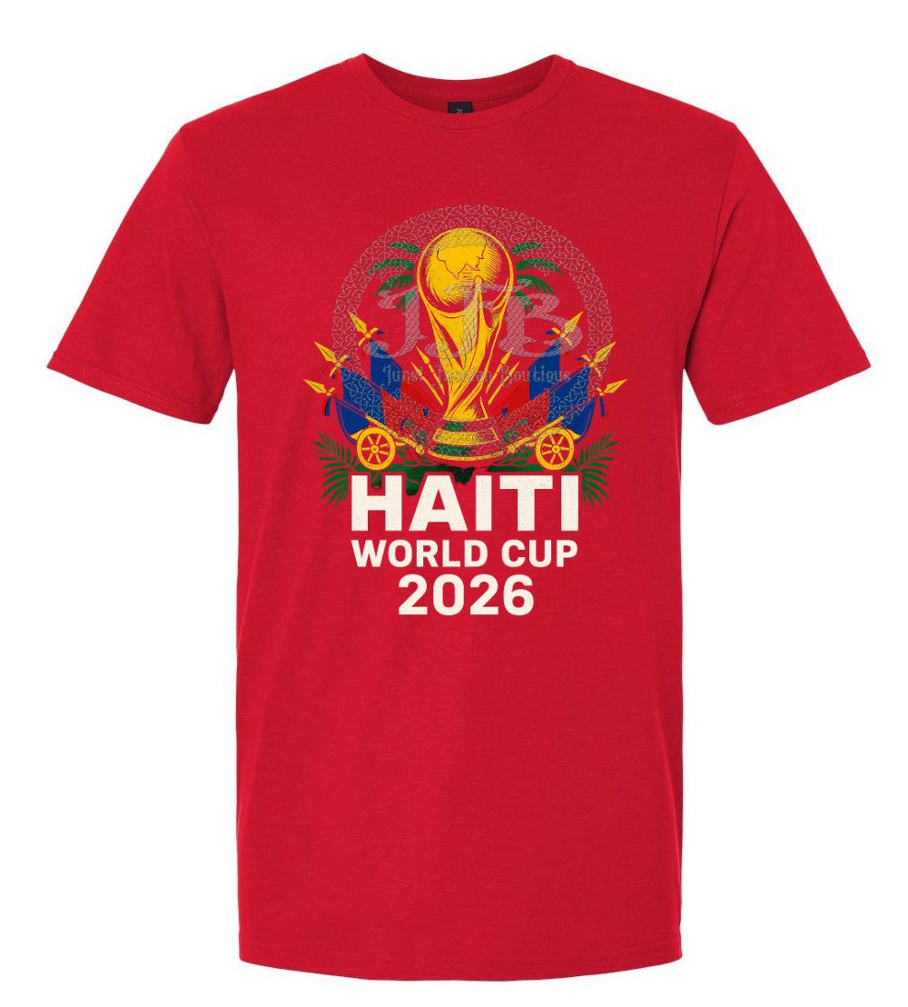 Haiti World Cup 2026 Fan T-Shirt – Limited Edition 🇭🇹⚽️ Ju-Nel Fashion Boutique